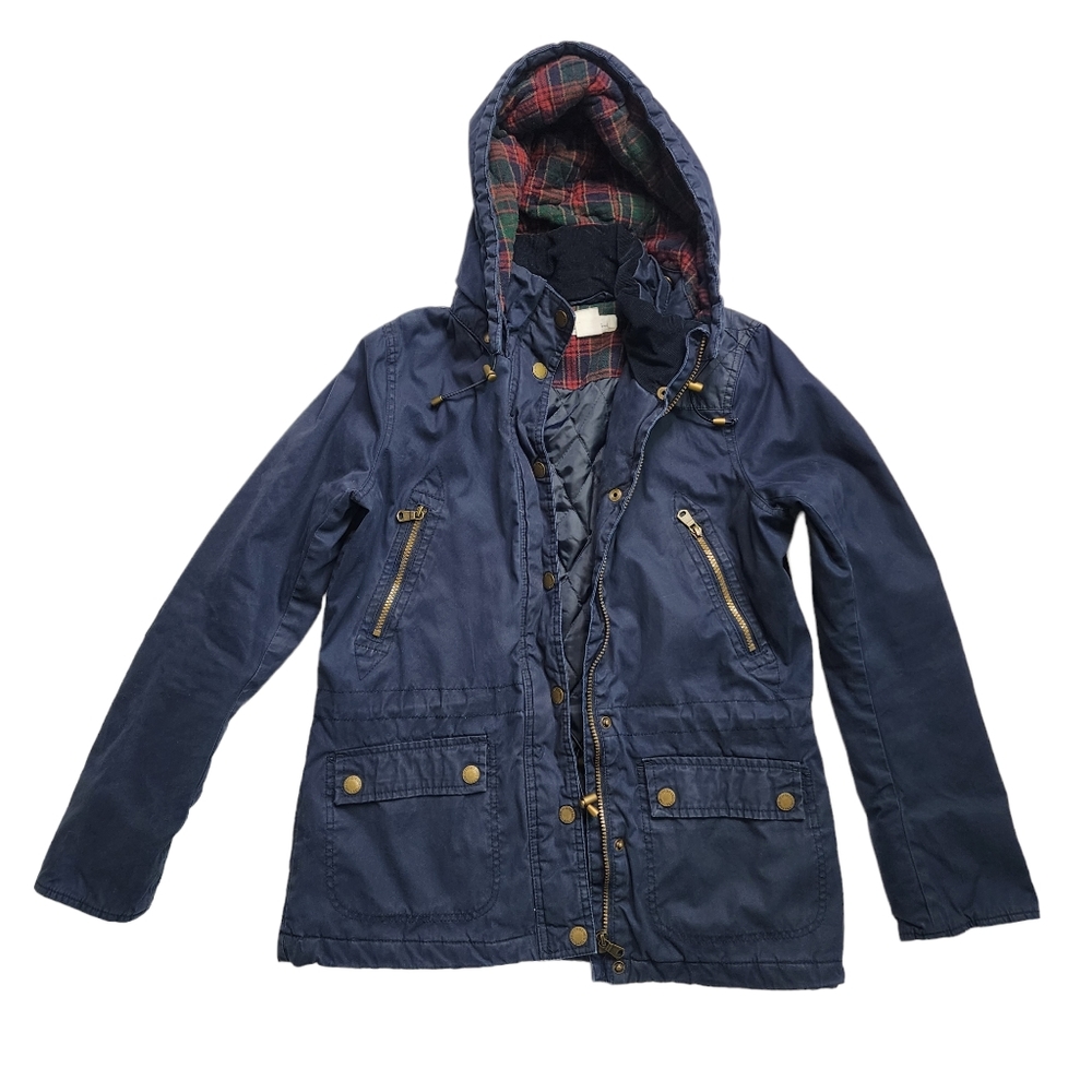 L.O.G.G Label Of Graded Goods H&M Women's Utility Field Cargo Jacket Navy size 6